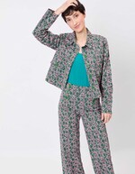 Veste courte coton stretch imprimé Princesse Nomade