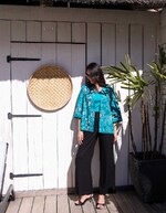 Pantalon fluide ample imprimé La Fiancée