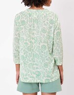 Blouse voile de coton bio ample imprimé La Fiancée