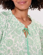 Blouse voile de coton bio ample imprimé La Fiancée