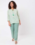Blouse voile de coton bio ample imprimé La Fiancée