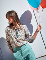 Blouse voile de coton bio ample imprimé La Fiancée