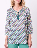 Blouse voile de coton bio ample imprimé La Fiancée