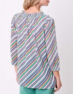 Blouse voile de coton bio ample imprimé La Fiancée