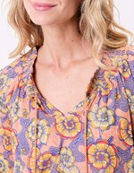 Blouse voile de coton bio ample imprimé La Fiancée
