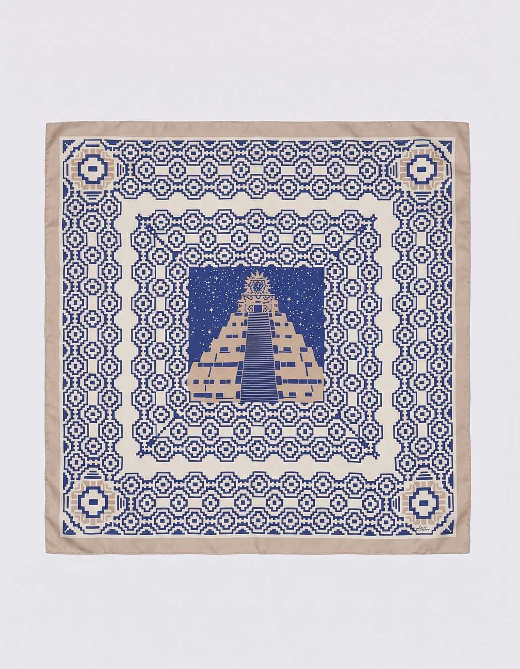 Foulard en soie imprimé imprimé La Fiancée