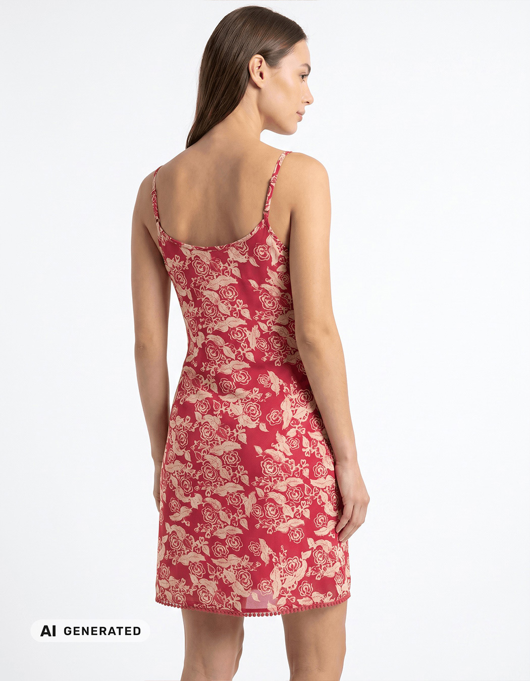 Robe coton bio fines bretelles imprimé La Fiancée