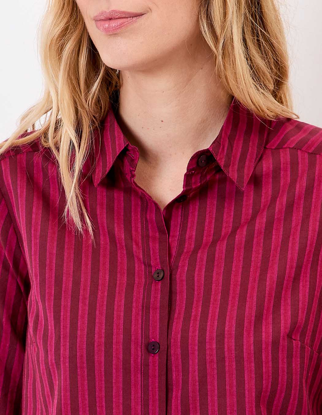 Chemise droite voile de coton bio imprimé La Fiancée