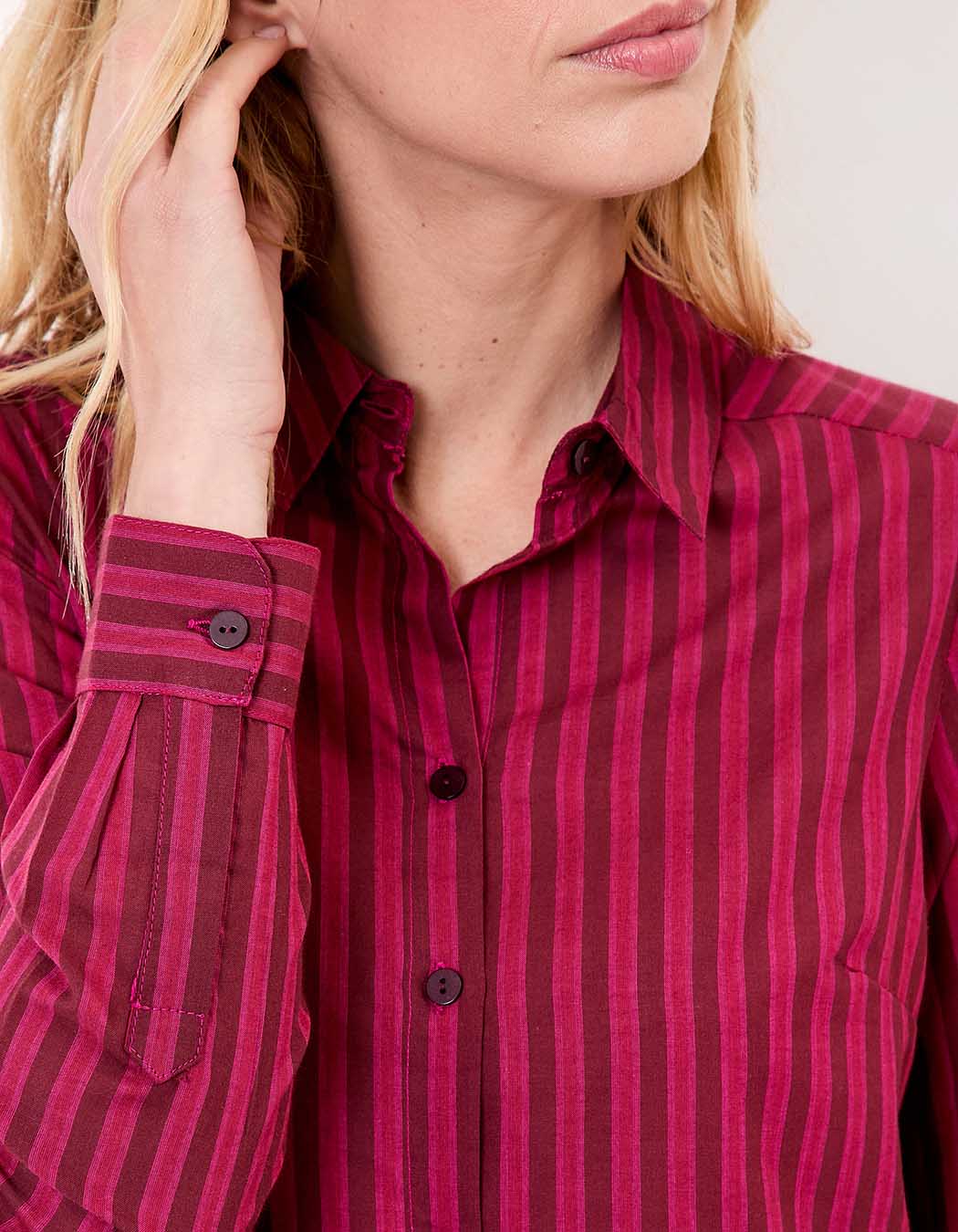 Chemise droite voile de coton bio imprimé La Fiancée