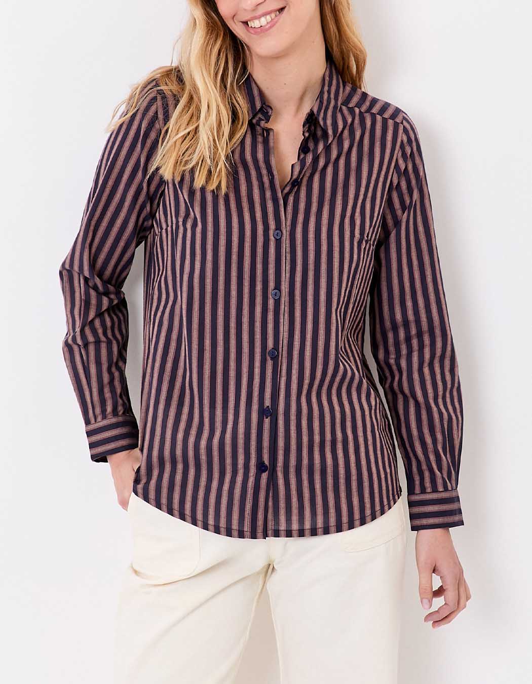 Chemise droite voile de coton bio imprimé La Fiancée