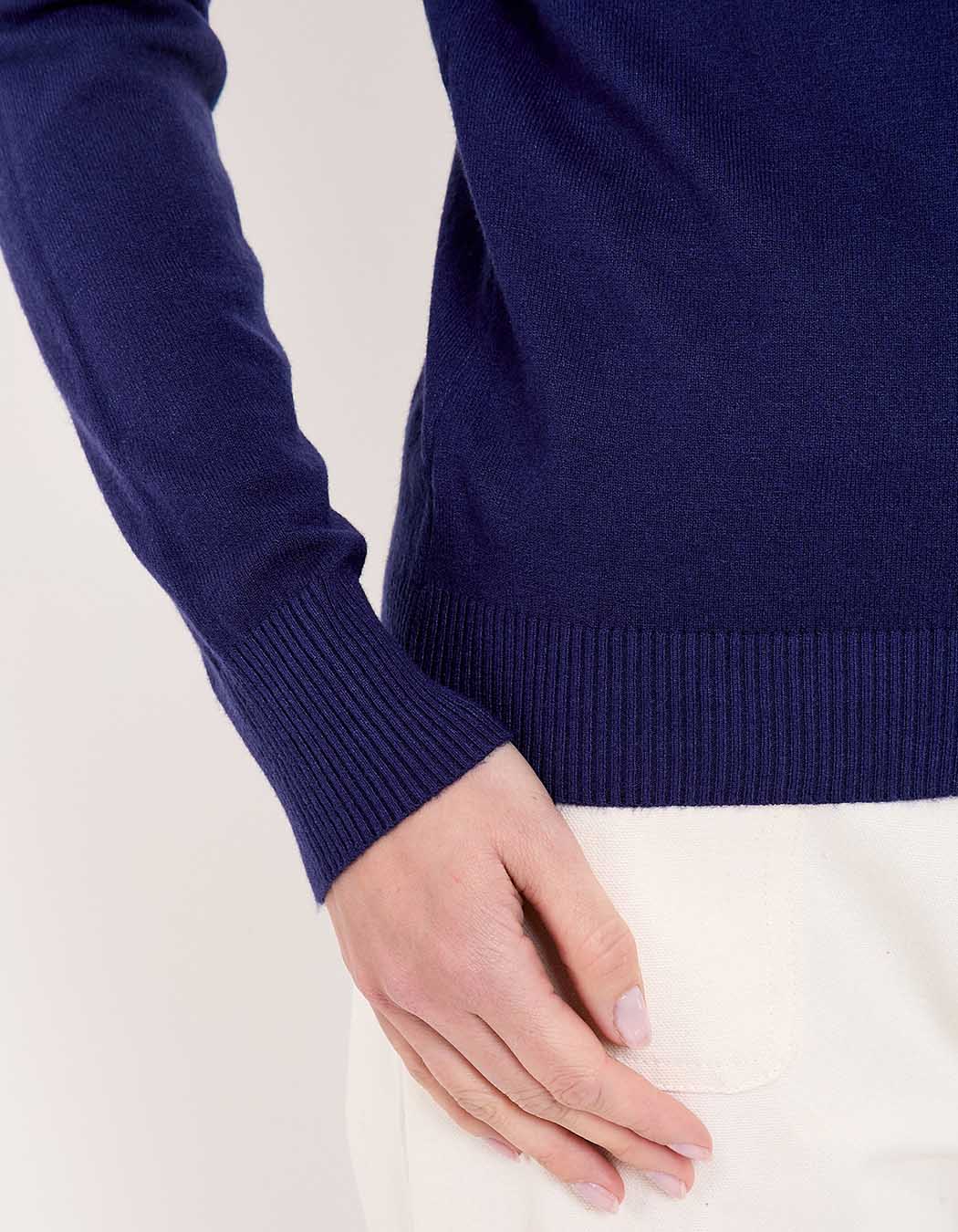 Pull maille col V femme imprimé La Fiancée