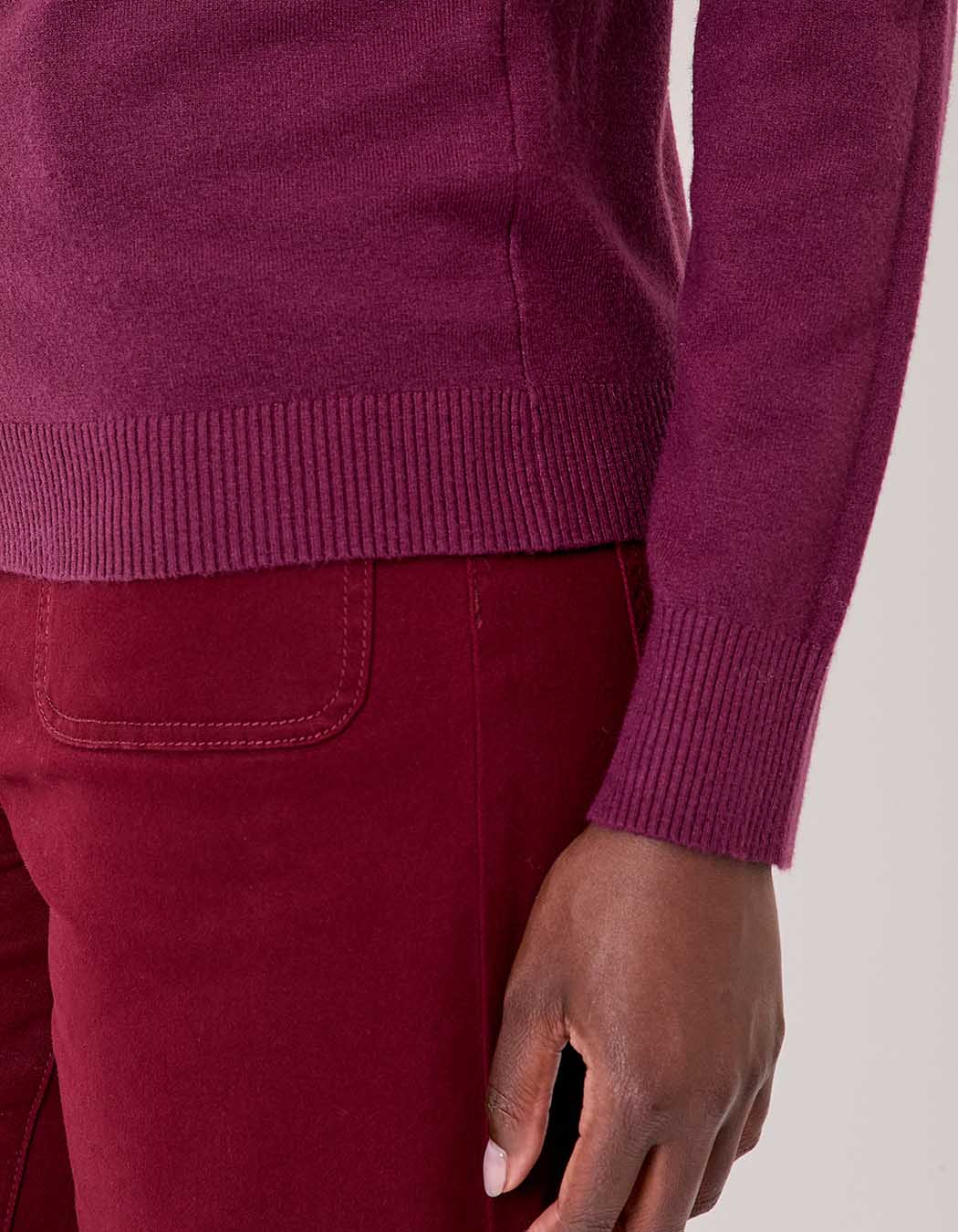 Pull maille col V femme imprimé La Fiancée