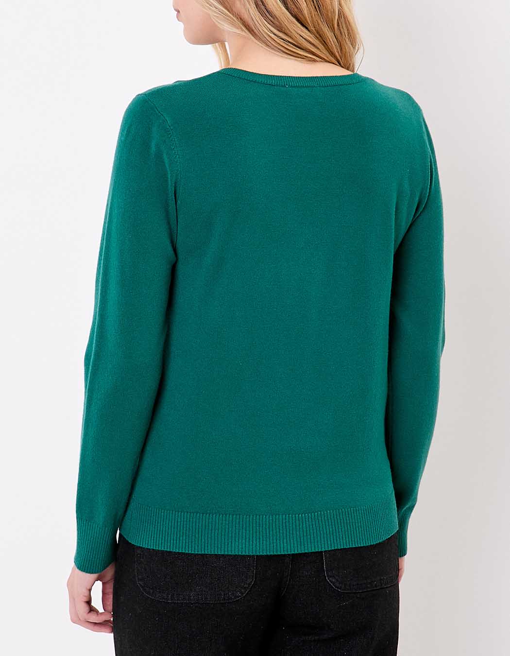 Pull maille col V femme imprimé La Fiancée