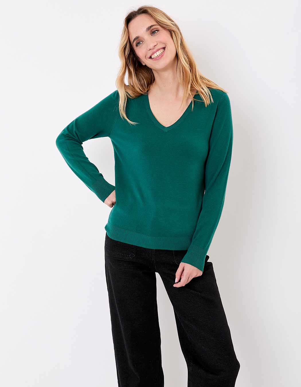 Pull maille col V femme imprimé La Fiancée