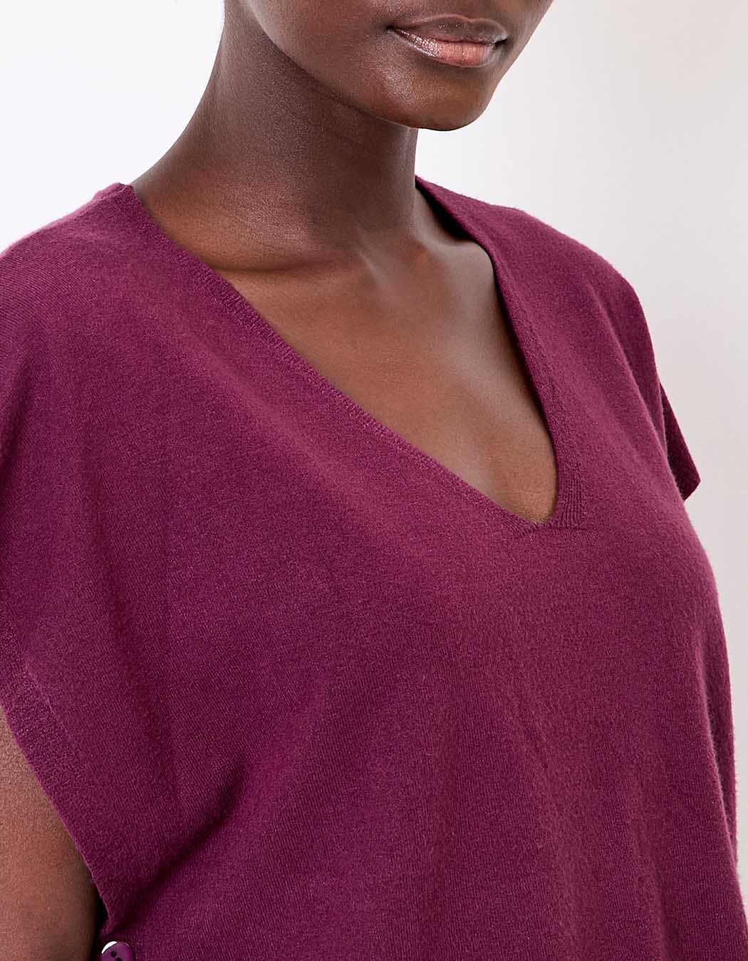 Pull maille sans manche imprimé La Fiancée