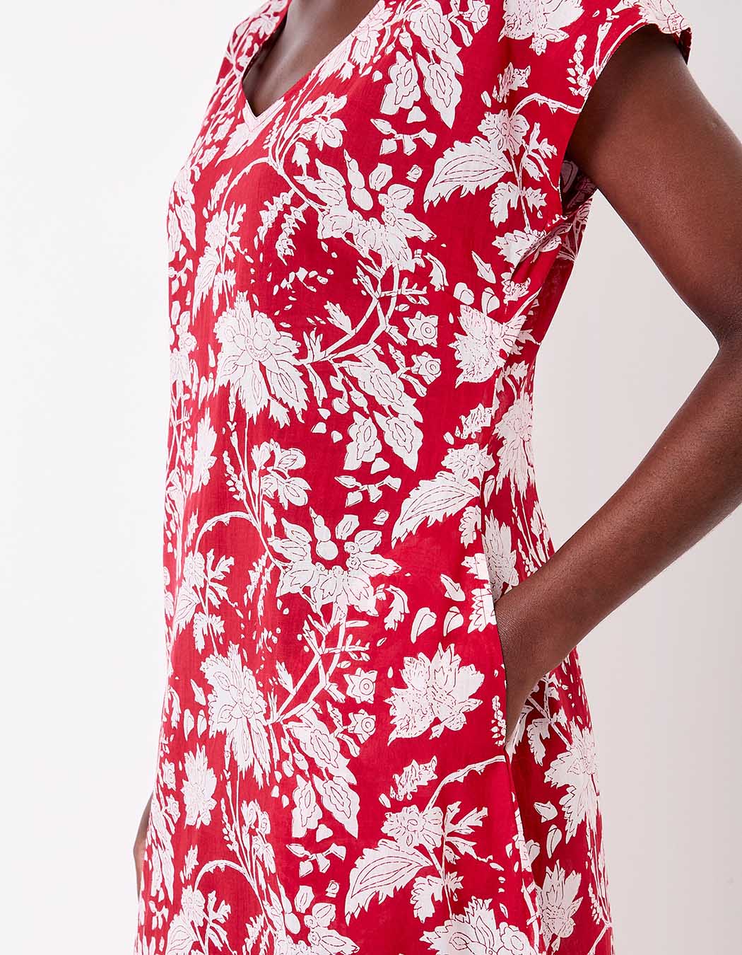 Robe longue voile de coton bio imprimé La Fiancée