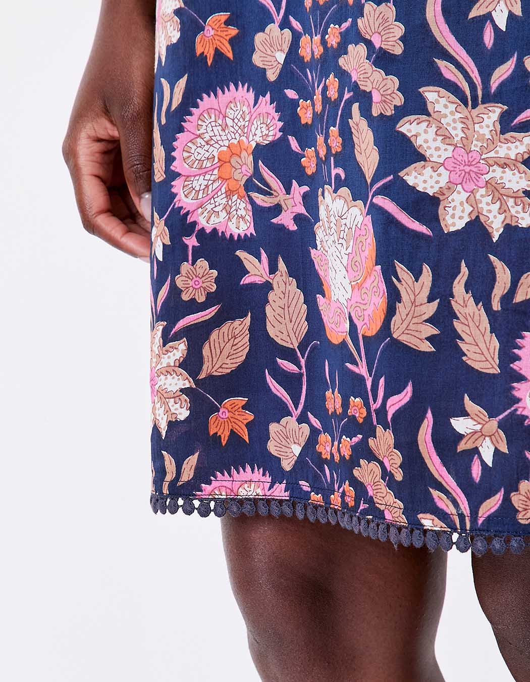 Robe voile de coton bio fines bretelles imprimé La Fiancée