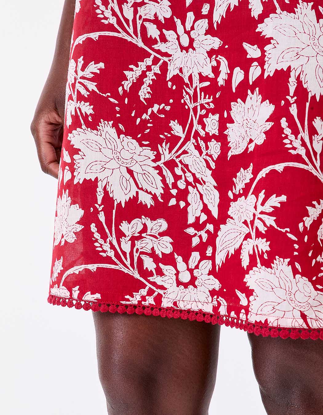 Robe voile de coton bio fines bretelles imprimé La Fiancée