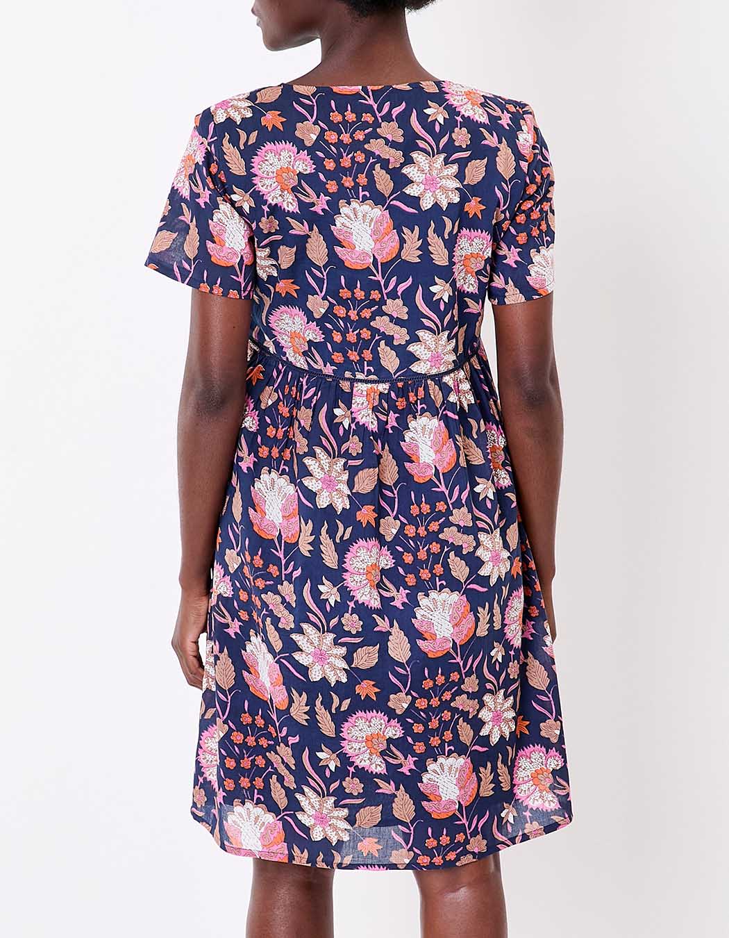 Robe évasée coton bio doublé imprimé La Fiancée
