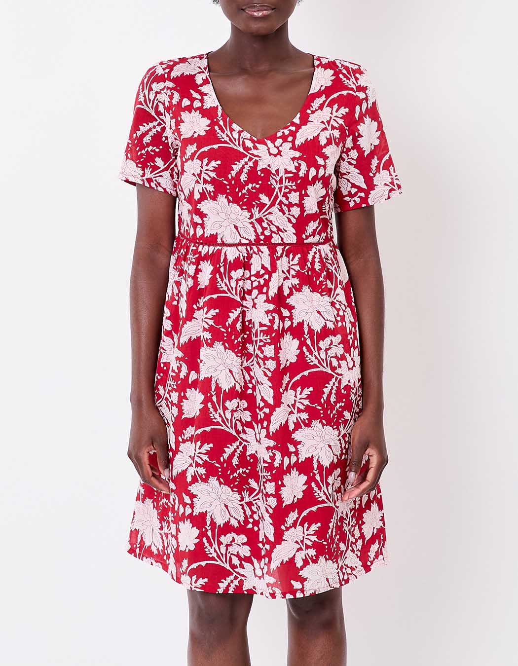 Robe évasée coton bio doublé imprimé La Fiancée