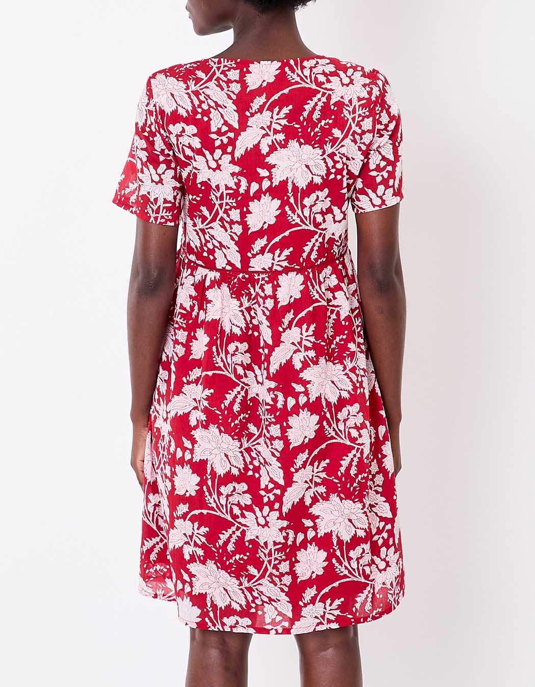 Robe évasée coton bio doublé imprimé La Fiancée