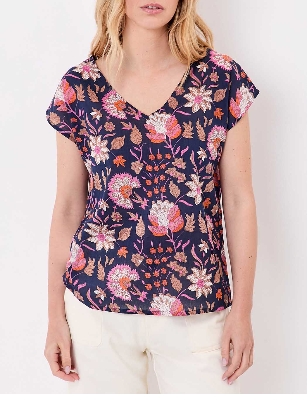 Top voile de coton bio imprimé La Fiancée