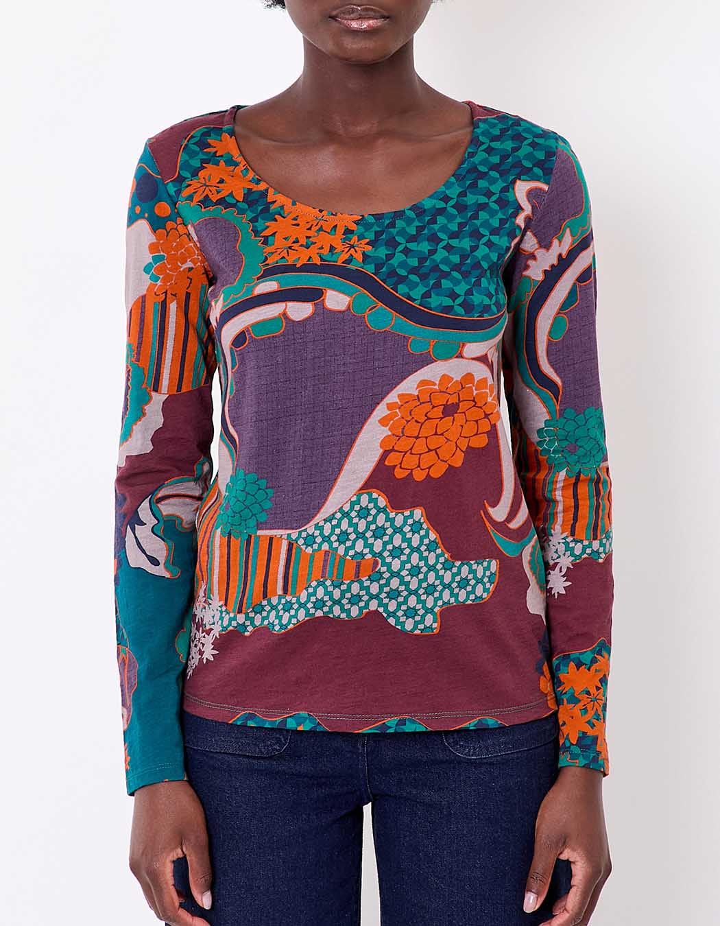 T-shirt coton bio imprimé imprimé La Fiancée