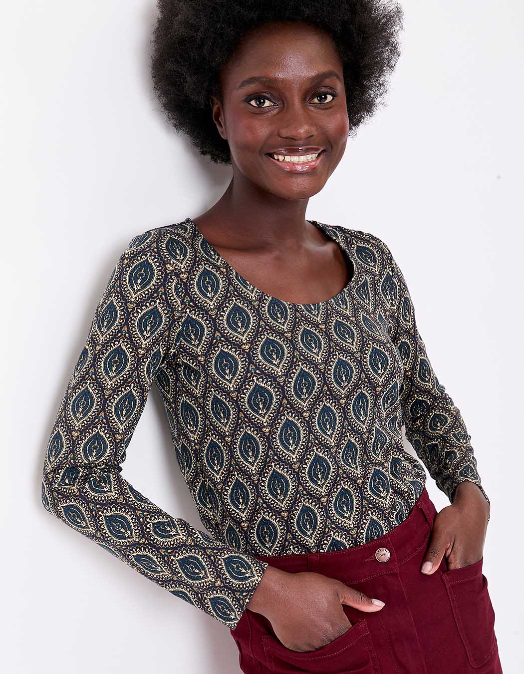 T-shirt coton bio imprimé imprimé La Fiancée