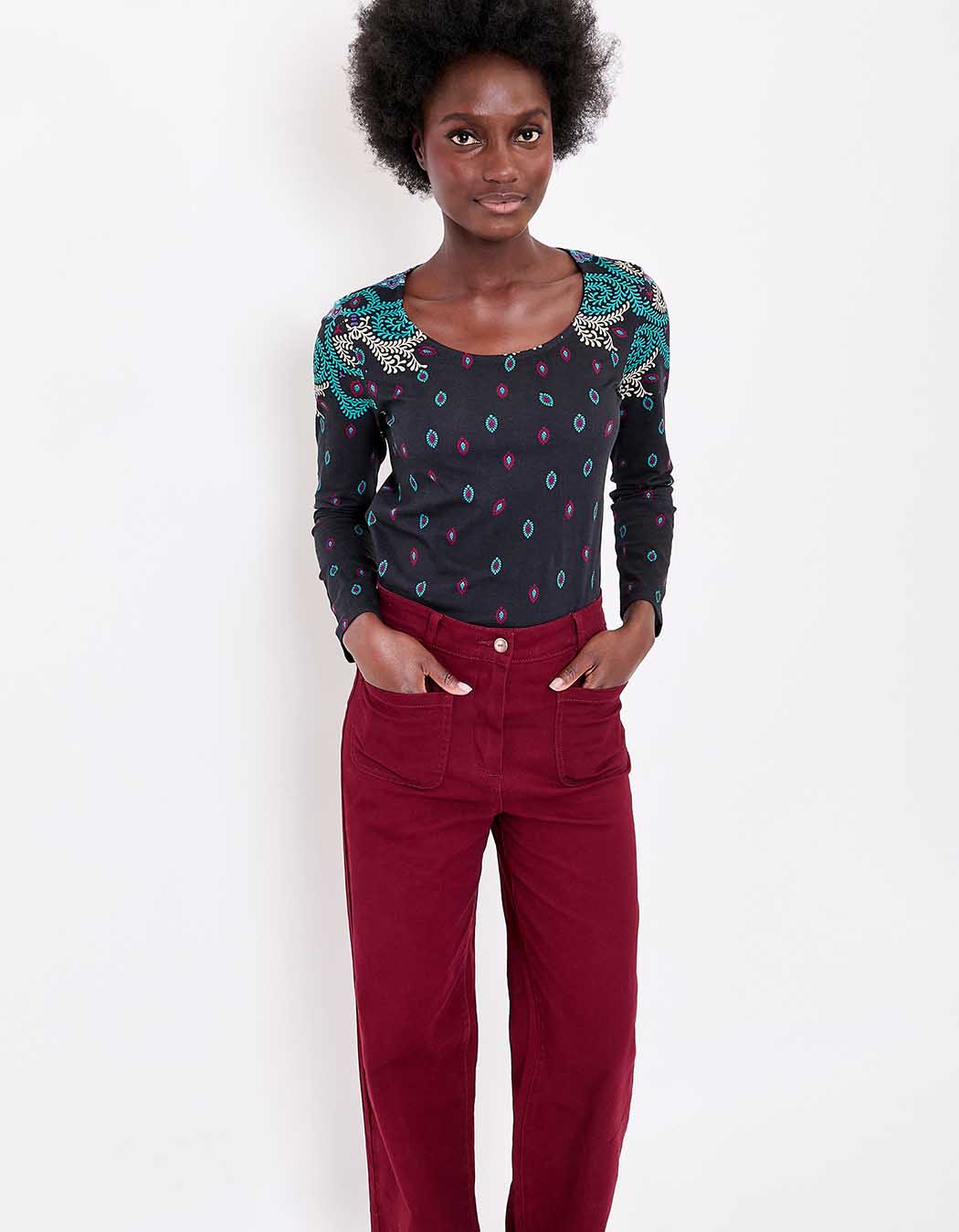 T-shirt coton bio imprimé imprimé La Fiancée