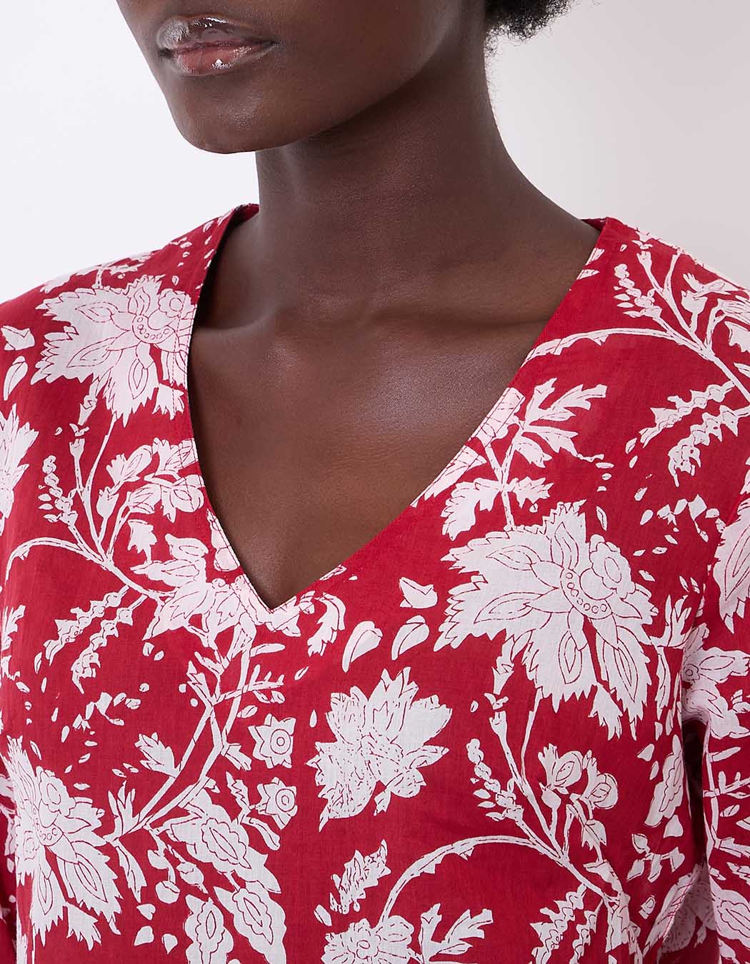 Tunique femme voile de coton bio imprimé La Fiancée