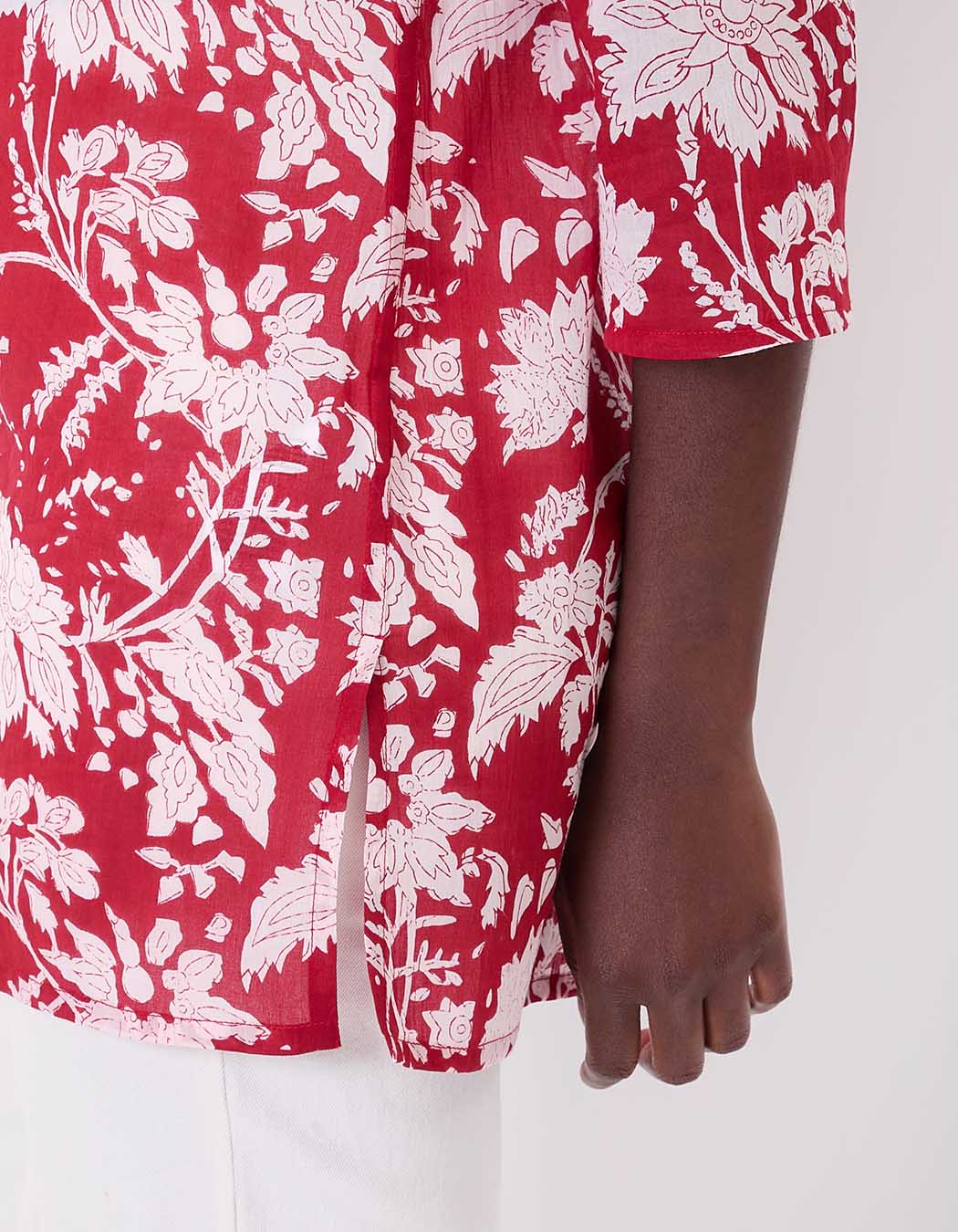 Tunique femme voile de coton bio imprimé La Fiancée
