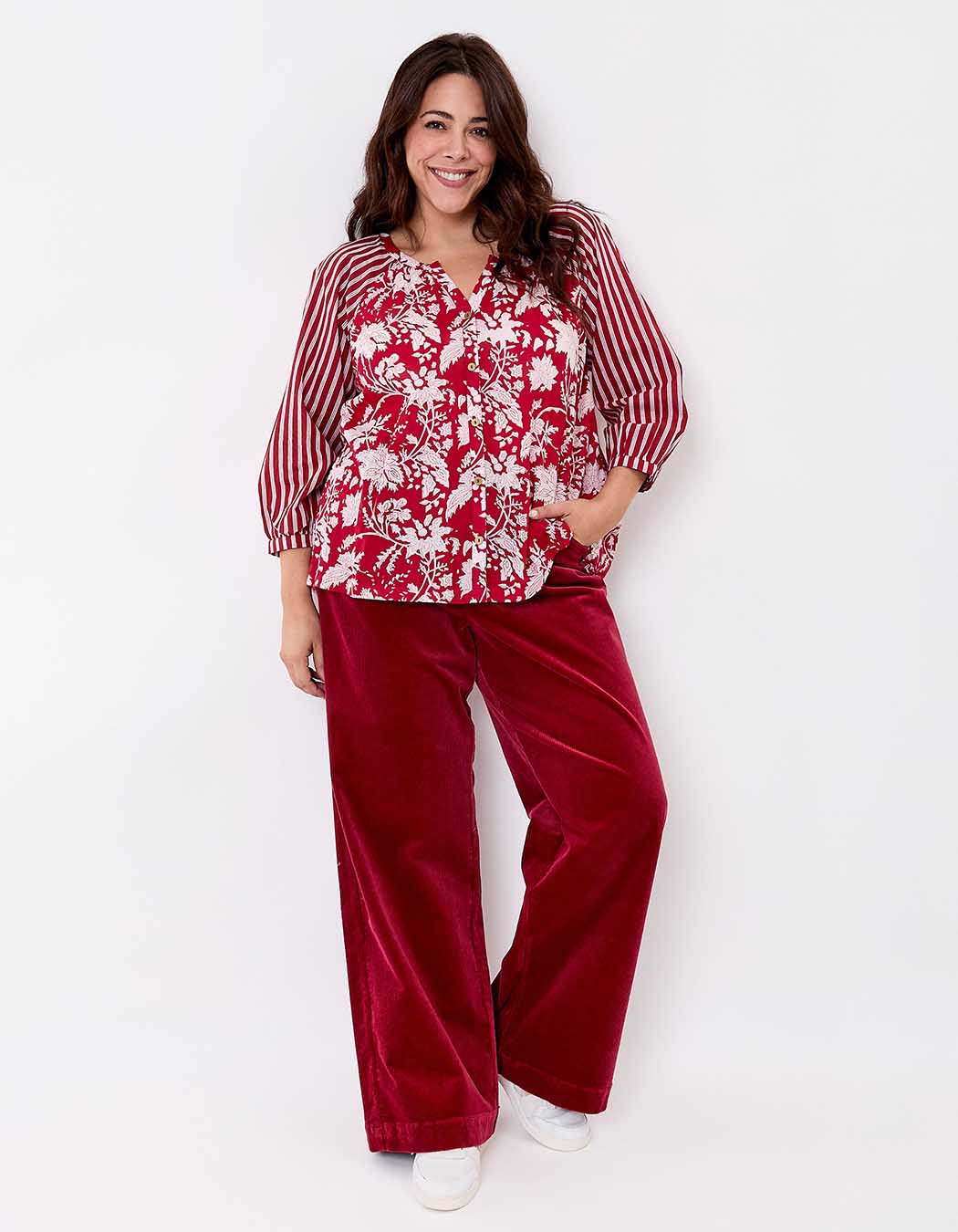 Blouse ample voile de coton bio imprimé La Fiancée