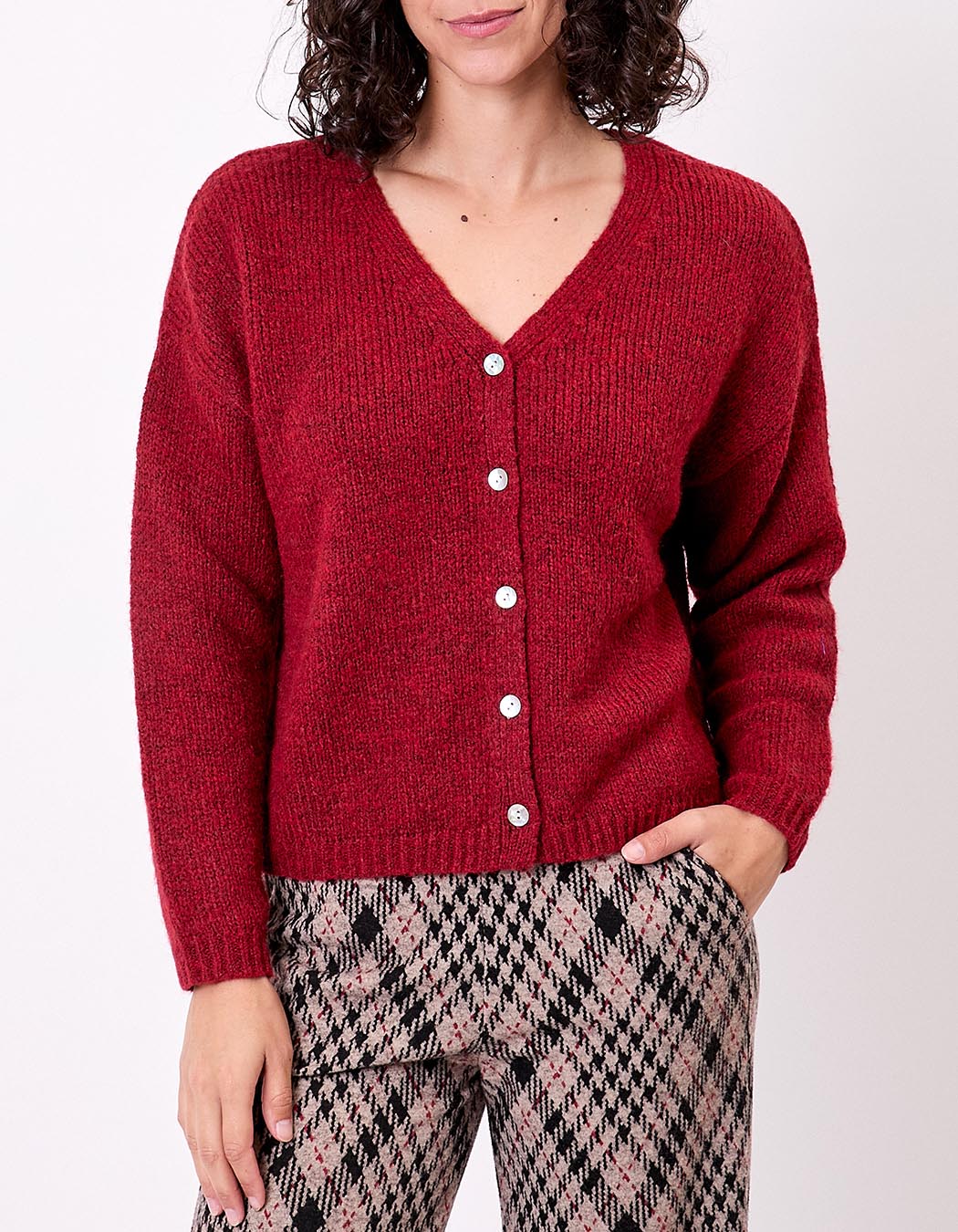 Gilet court femme uni imprim&eacute; La Fianc&eacute;e