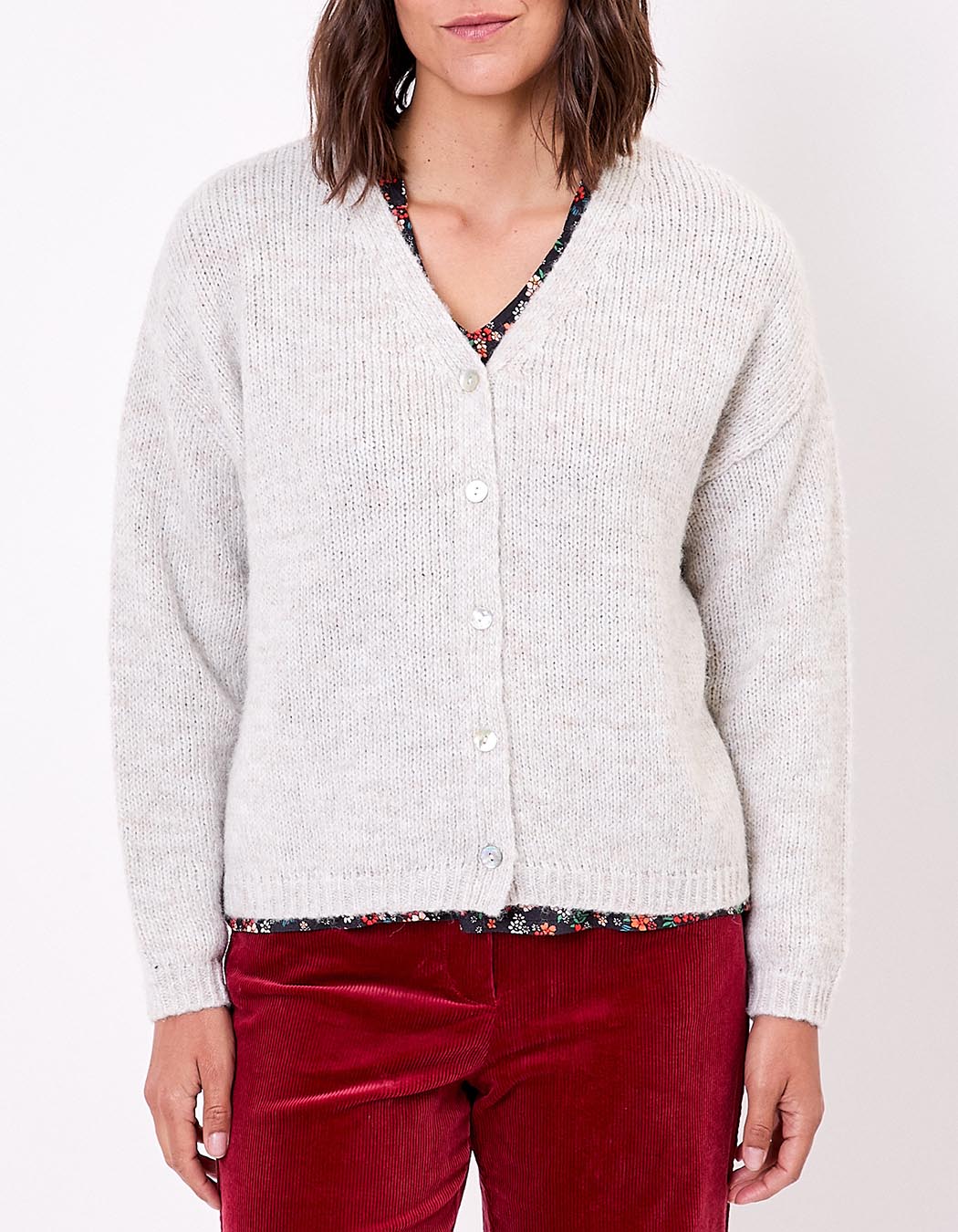 Gilet court femme uni imprimé La Fiancée