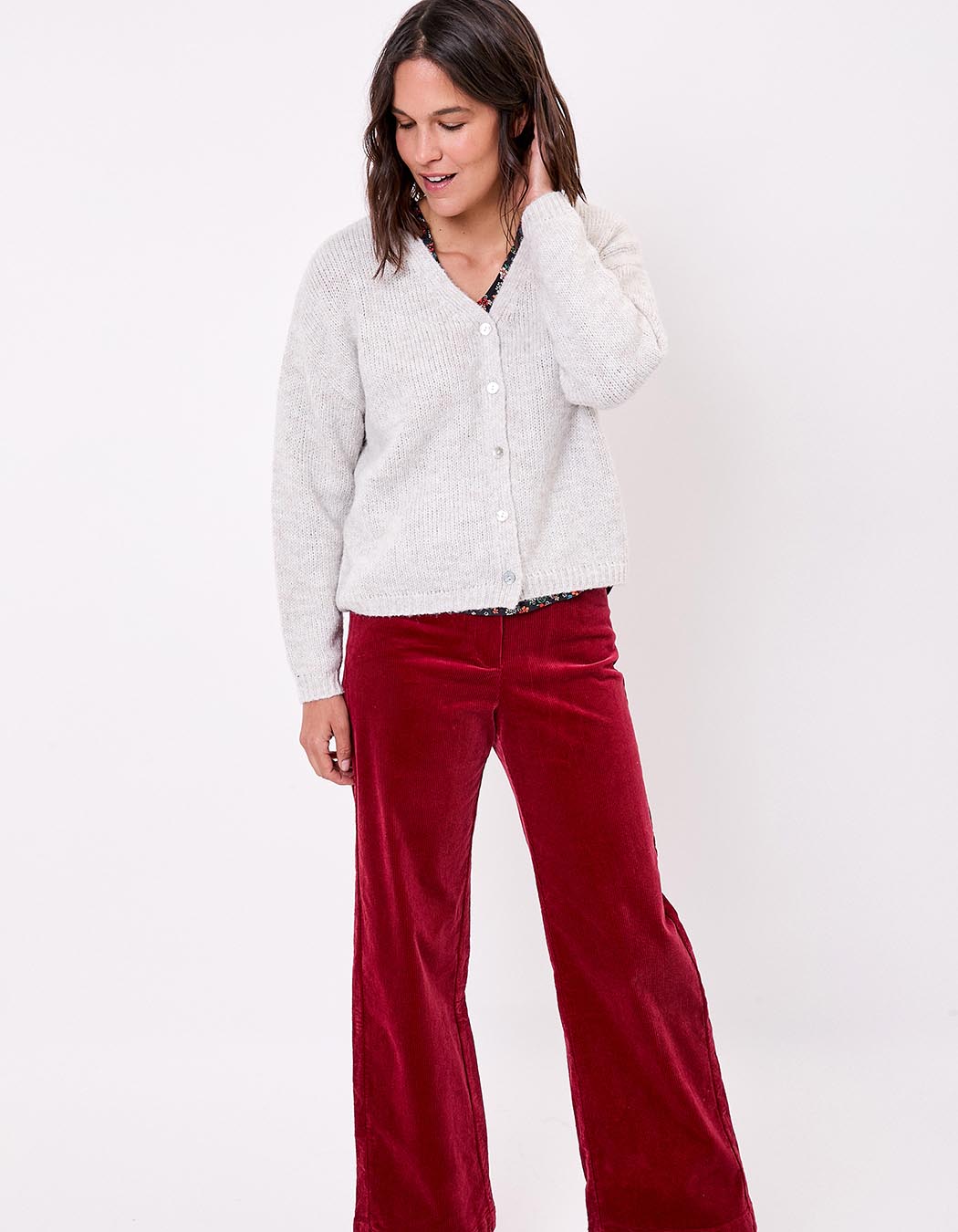 Gilet court femme uni imprimé La Fiancée