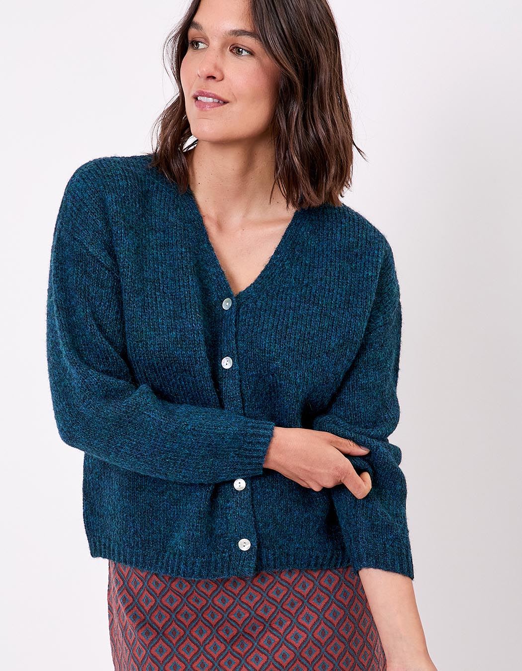 Gilet court femme uni imprimé La Fiancée