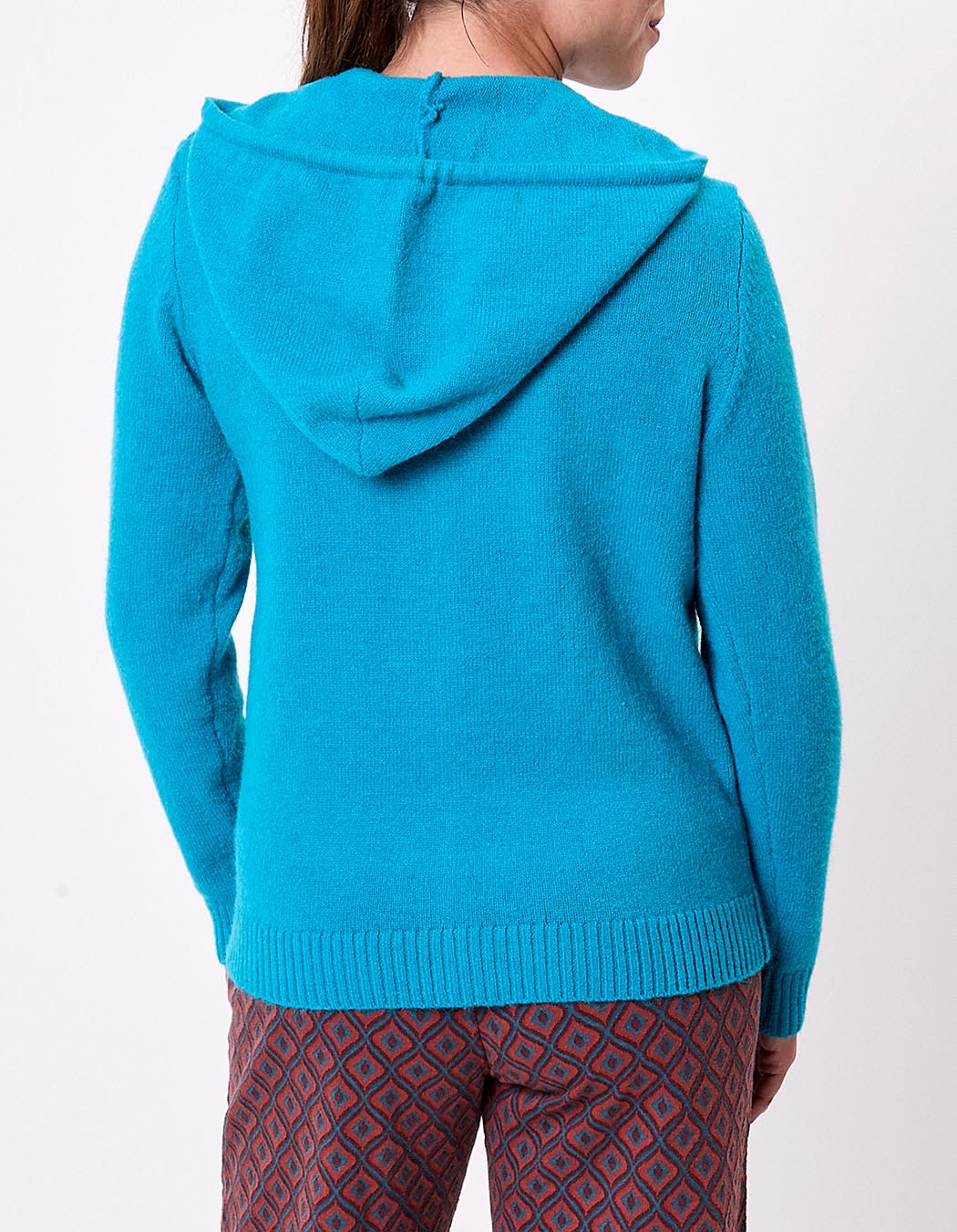 Gilet zippé maille à capuche imprimé La Fiancée