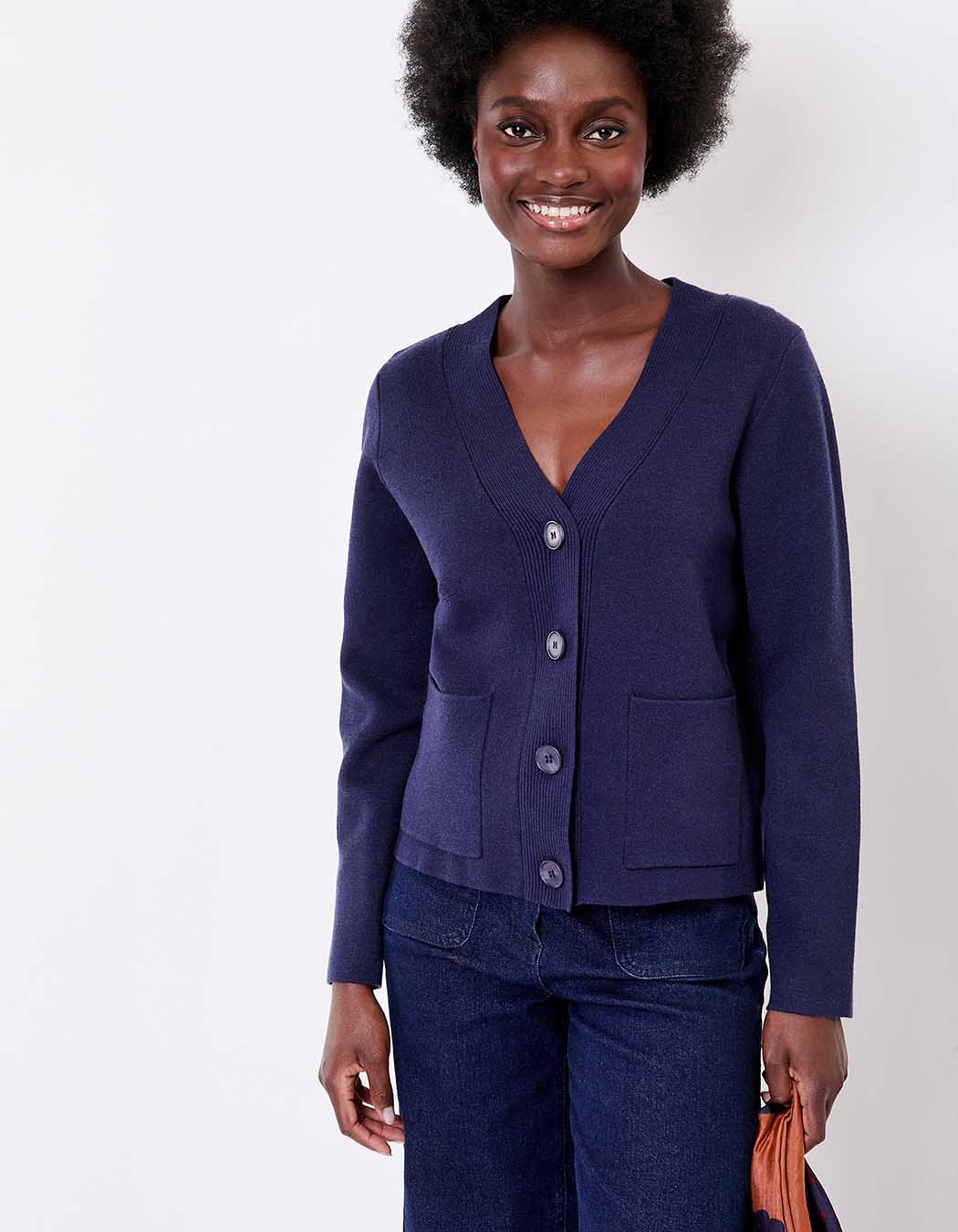 Gilet boutonné maille compacte imprimé La Fiancée
