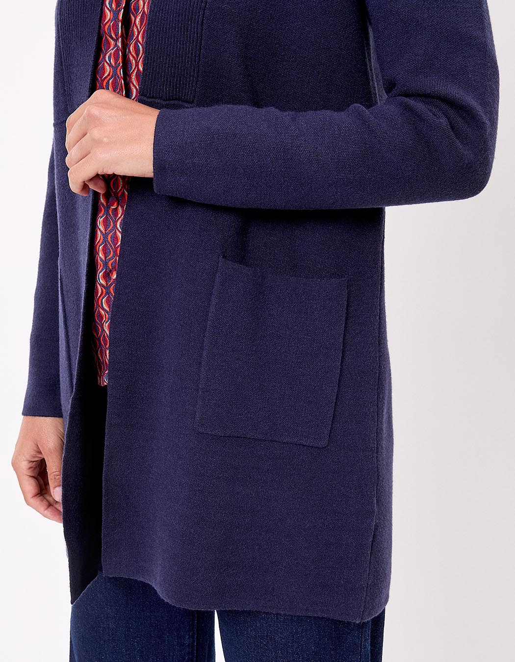 Gilet long en maille imprimé La Fiancée