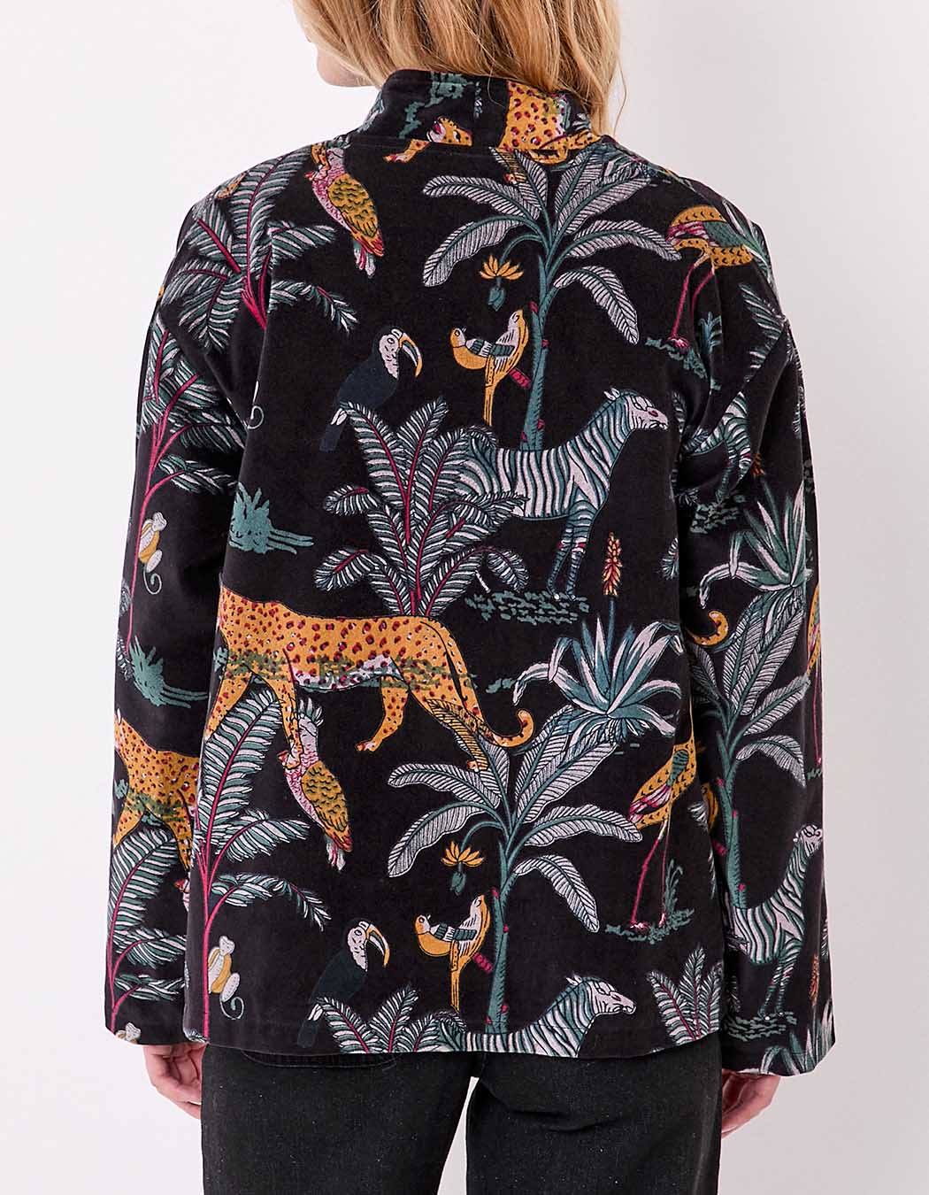 Veste Kimono velours imprimé La Fiancée