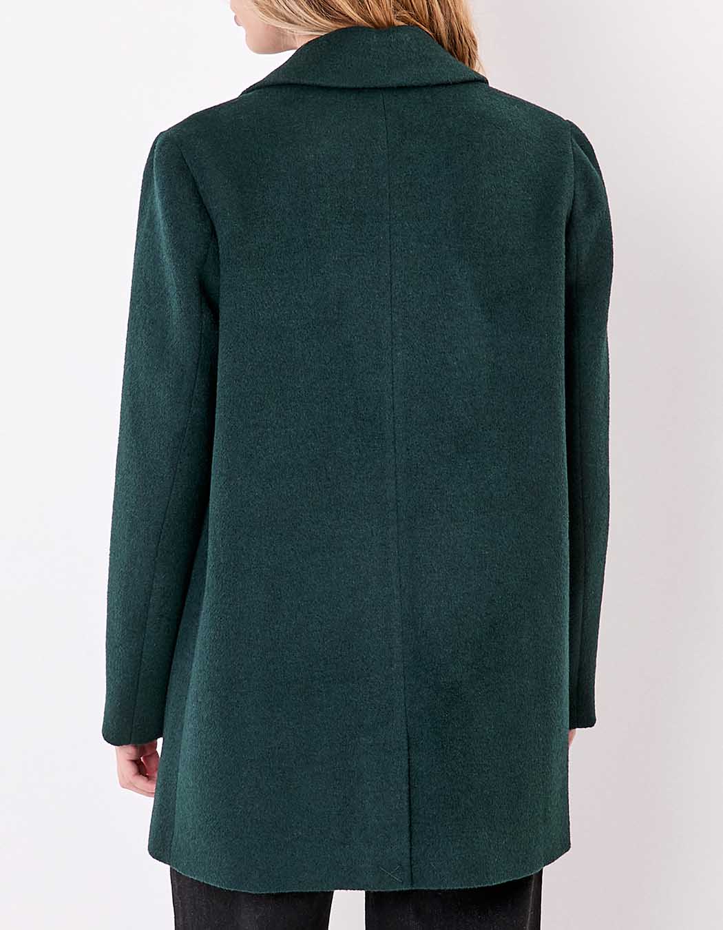 Manteau droit lainage imprimé La Fiancée