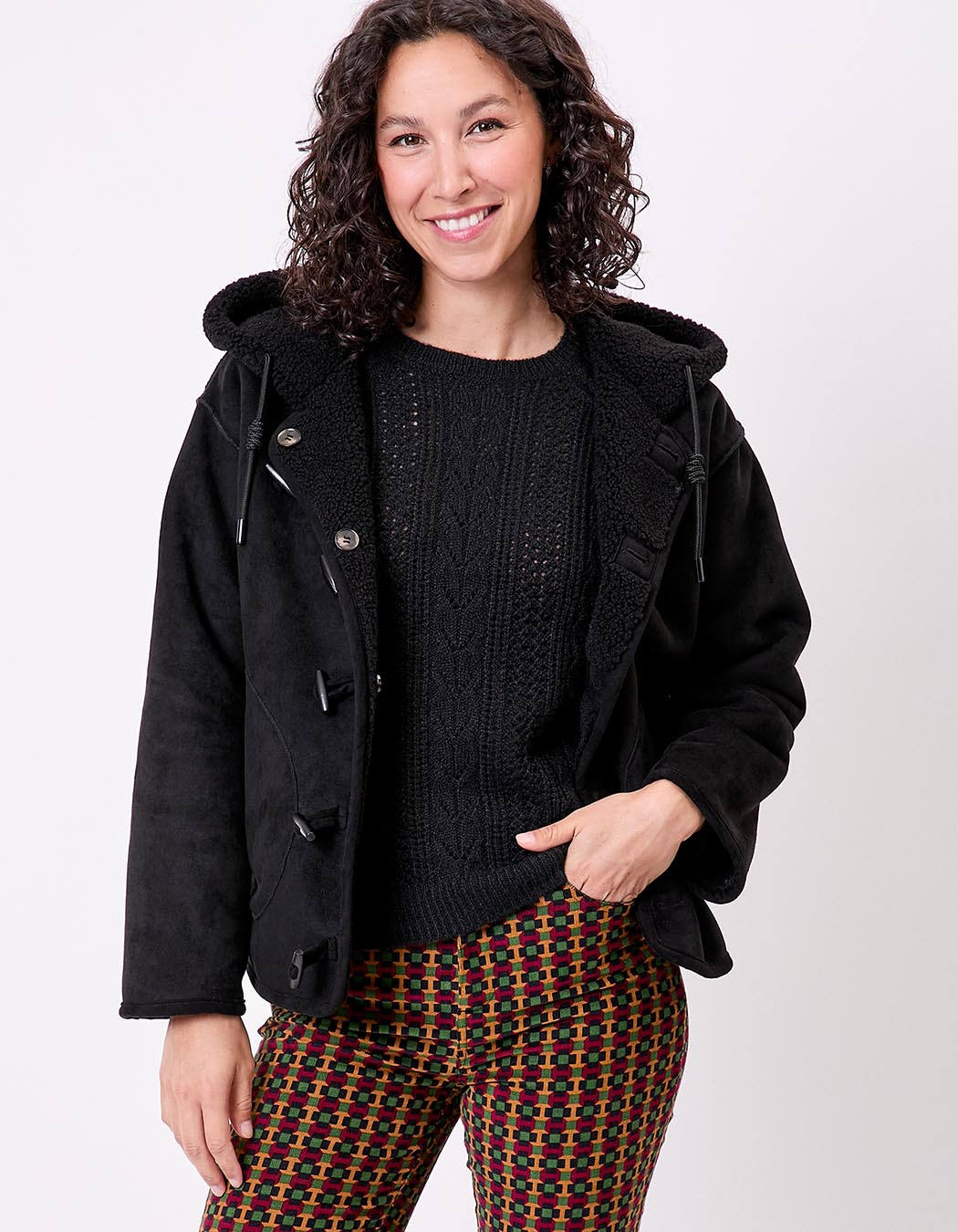 Manteau suède réversible imprimé La Fiancée