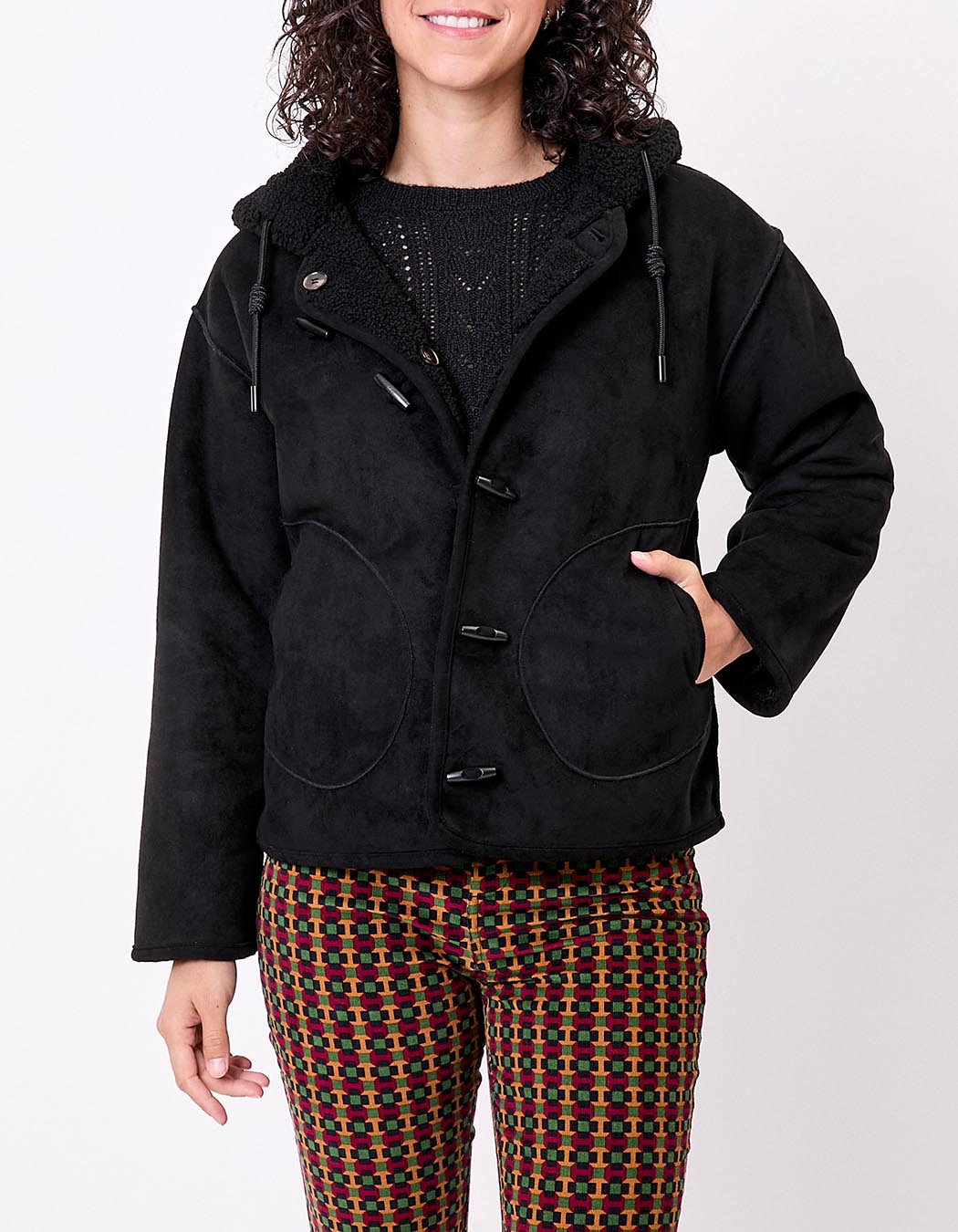 Manteau suède réversible imprimé La Fiancée