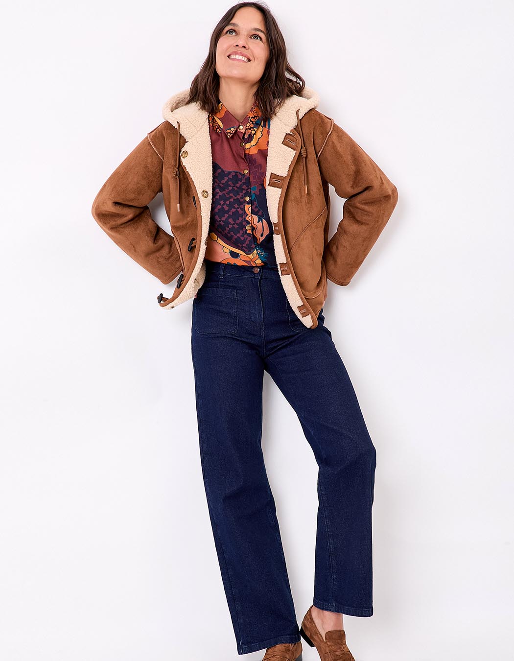 Manteau suède réversible imprimé La Fiancée
