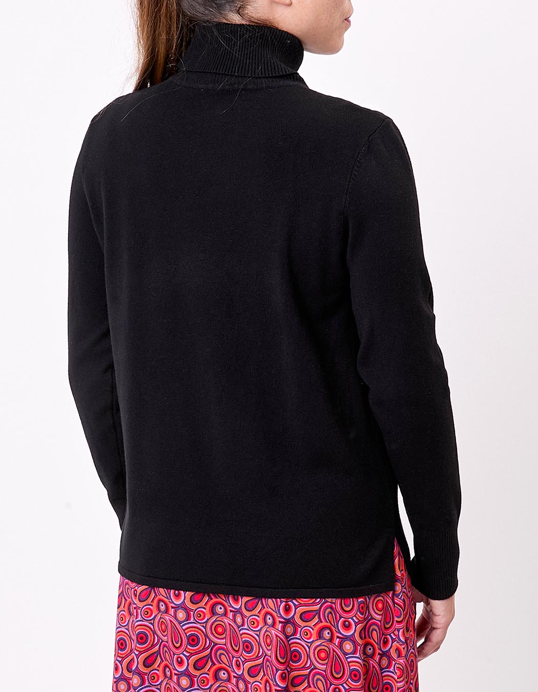 Pull maille col roul&eacute; imprim&eacute; La Fianc&eacute;e