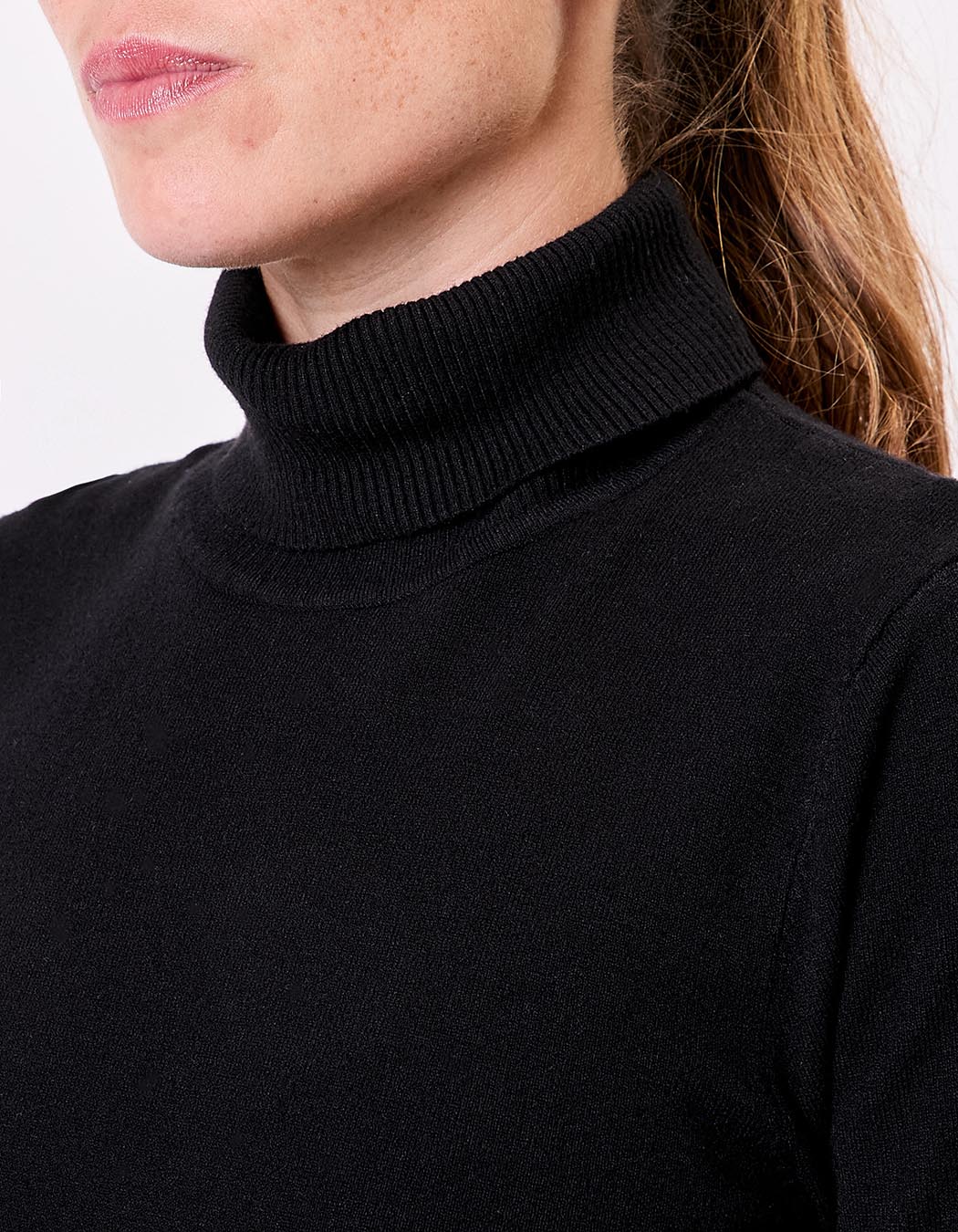 Pull maille col roul&eacute; imprim&eacute; La Fianc&eacute;e