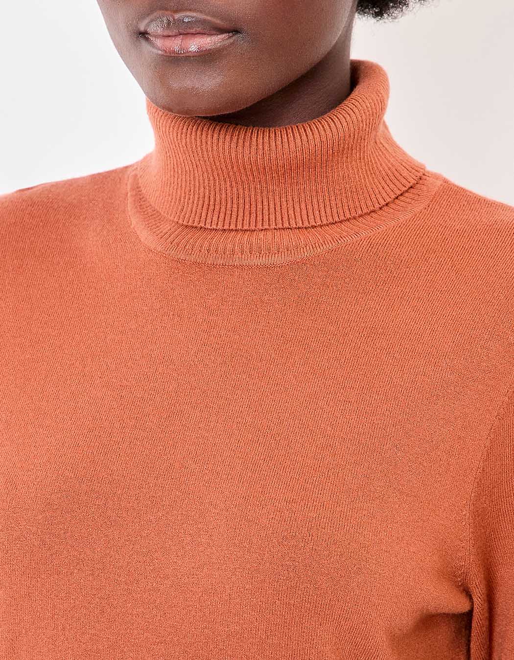 Pull maille col roulé imprimé La Fiancée
