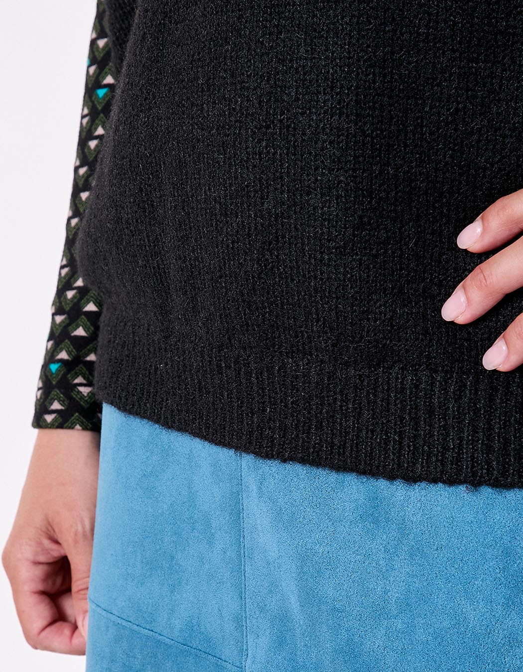Pull tricot sans manche uni imprimé La Fiancée