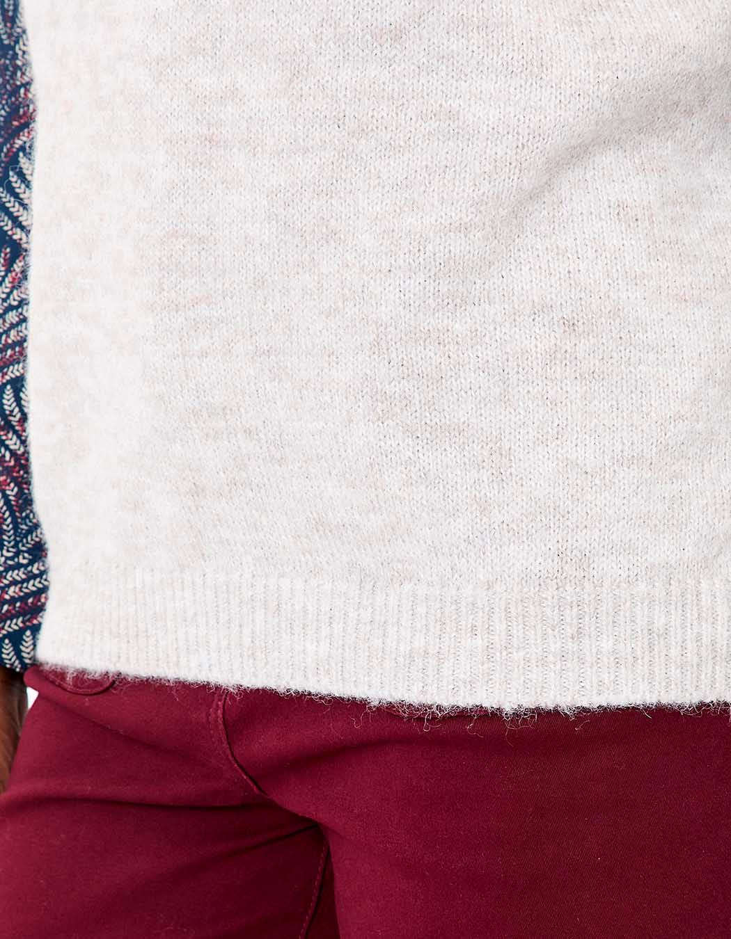 Pull tricot sans manche uni imprimé La Fiancée