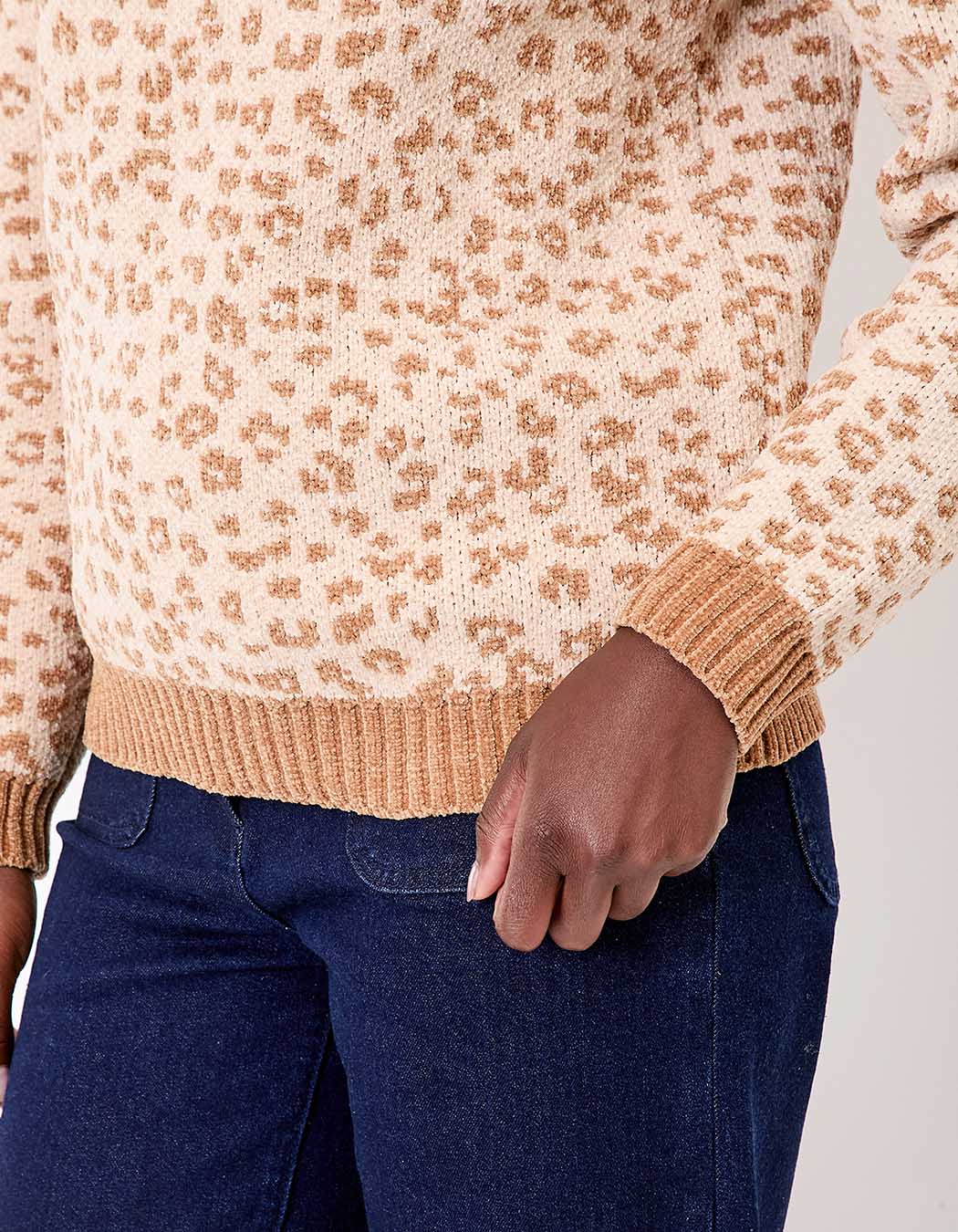 Pull maille duveteuse imprimé La Fiancée